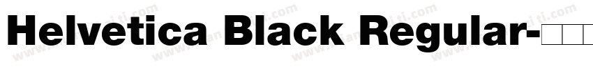 Helvetica Black Regular字体转换